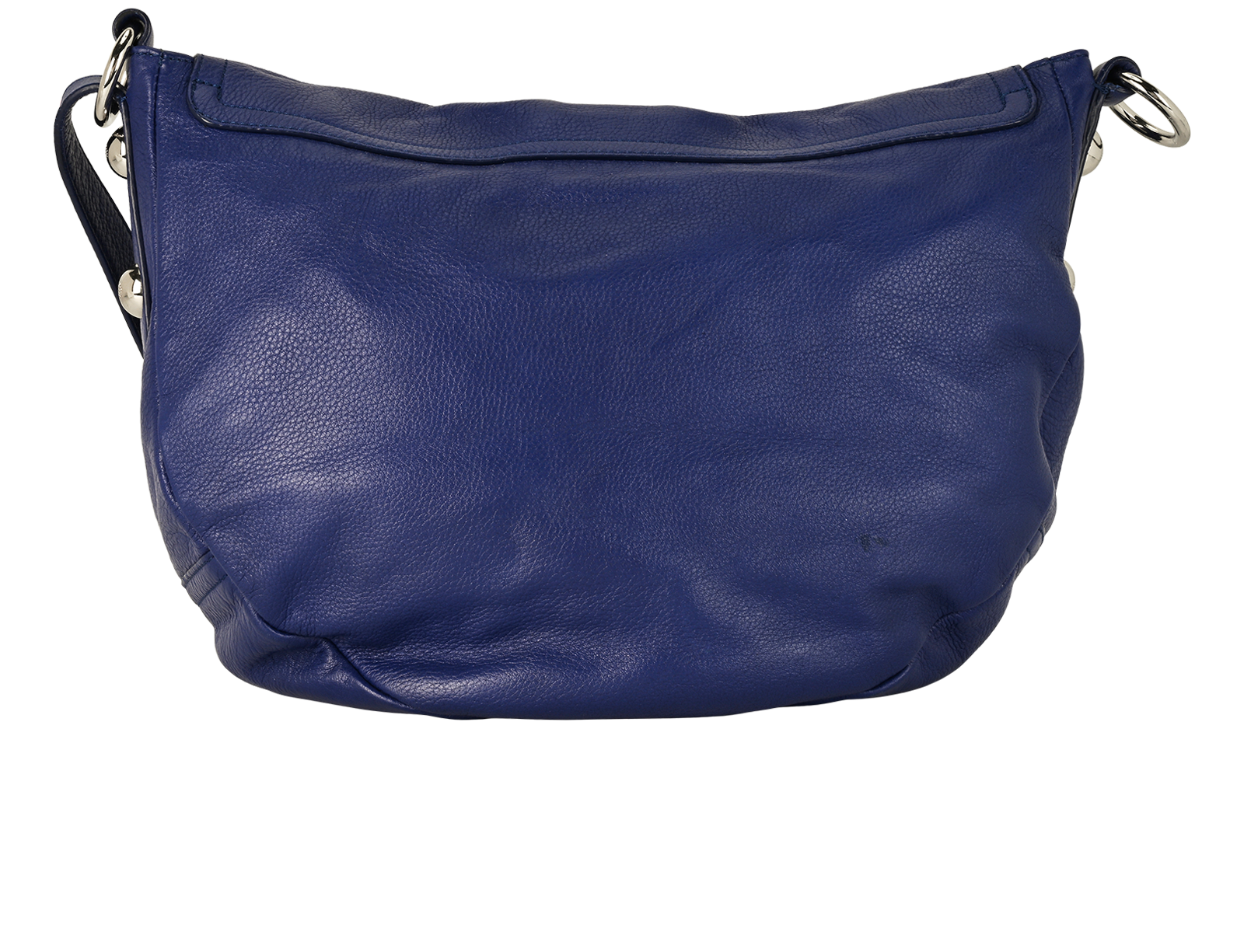 Daria Satchel, &pound;310, Handbags, Blue, Leather, Back view